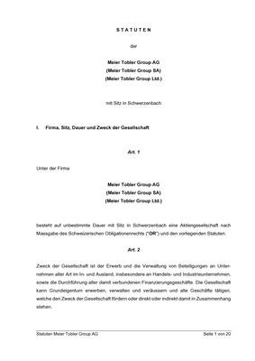 13.03.23 Statuten Meier Tobler Group AG (230313_Statuten Meier Tobler Group AG.pdf)