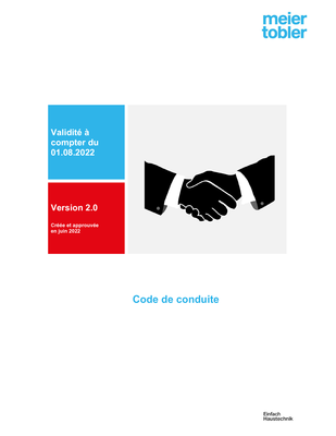 Code de conduite de Meier Tobler Group SA (220801_Code de conduite.pdf)